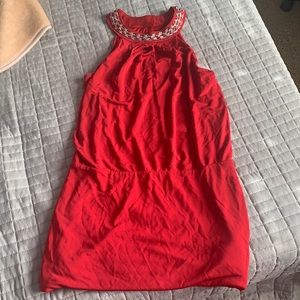 Red and silver dress from White House Black Market size medium